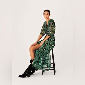 Ba&sh Hooper Dress in Green Floral